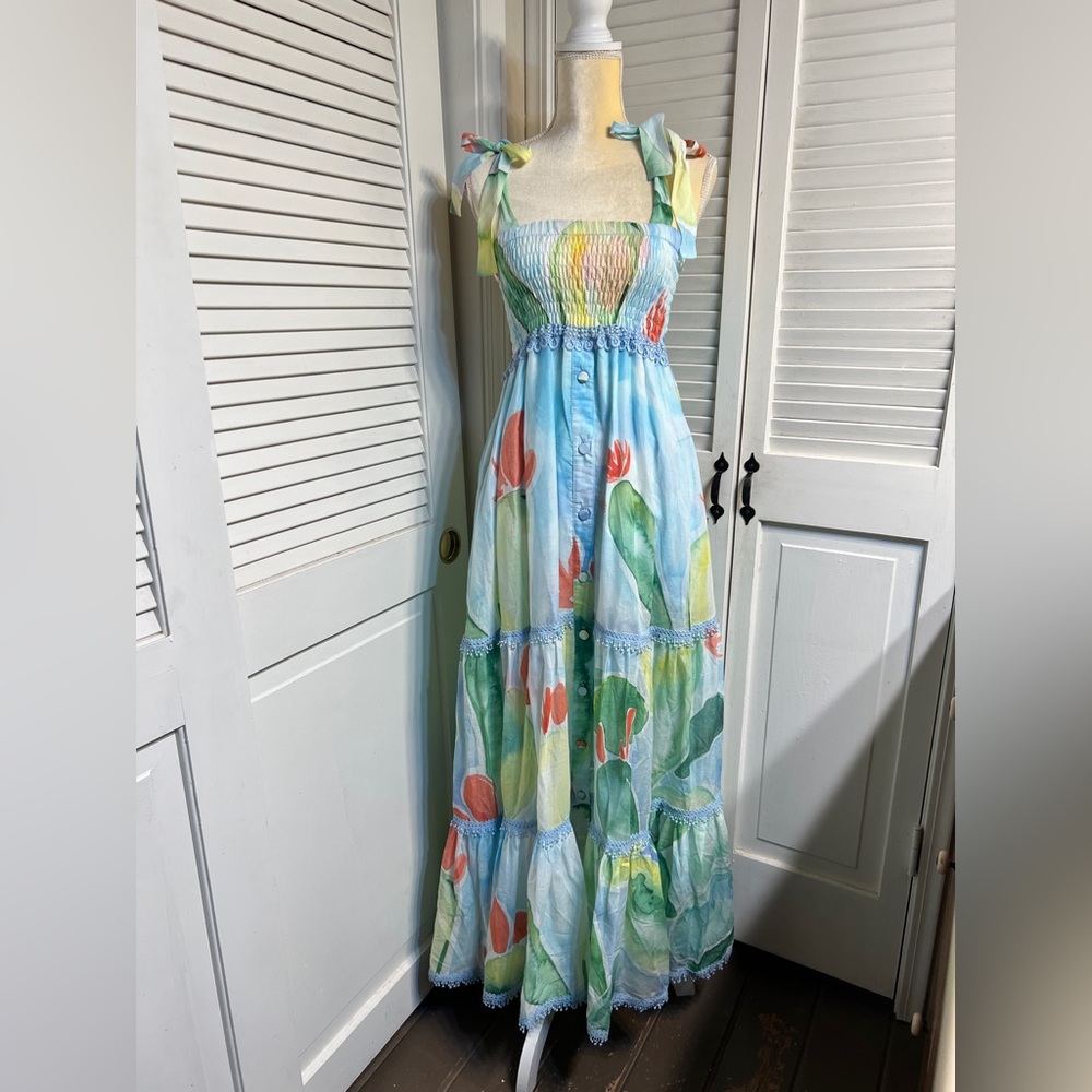 Charo Ruiz Ibiza Long Dress Segovia Barbary Print